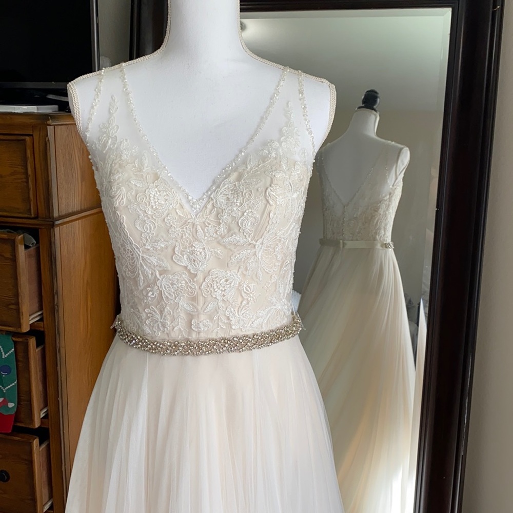 Cassia gown sz 8 Willowby by Watters BHLDN